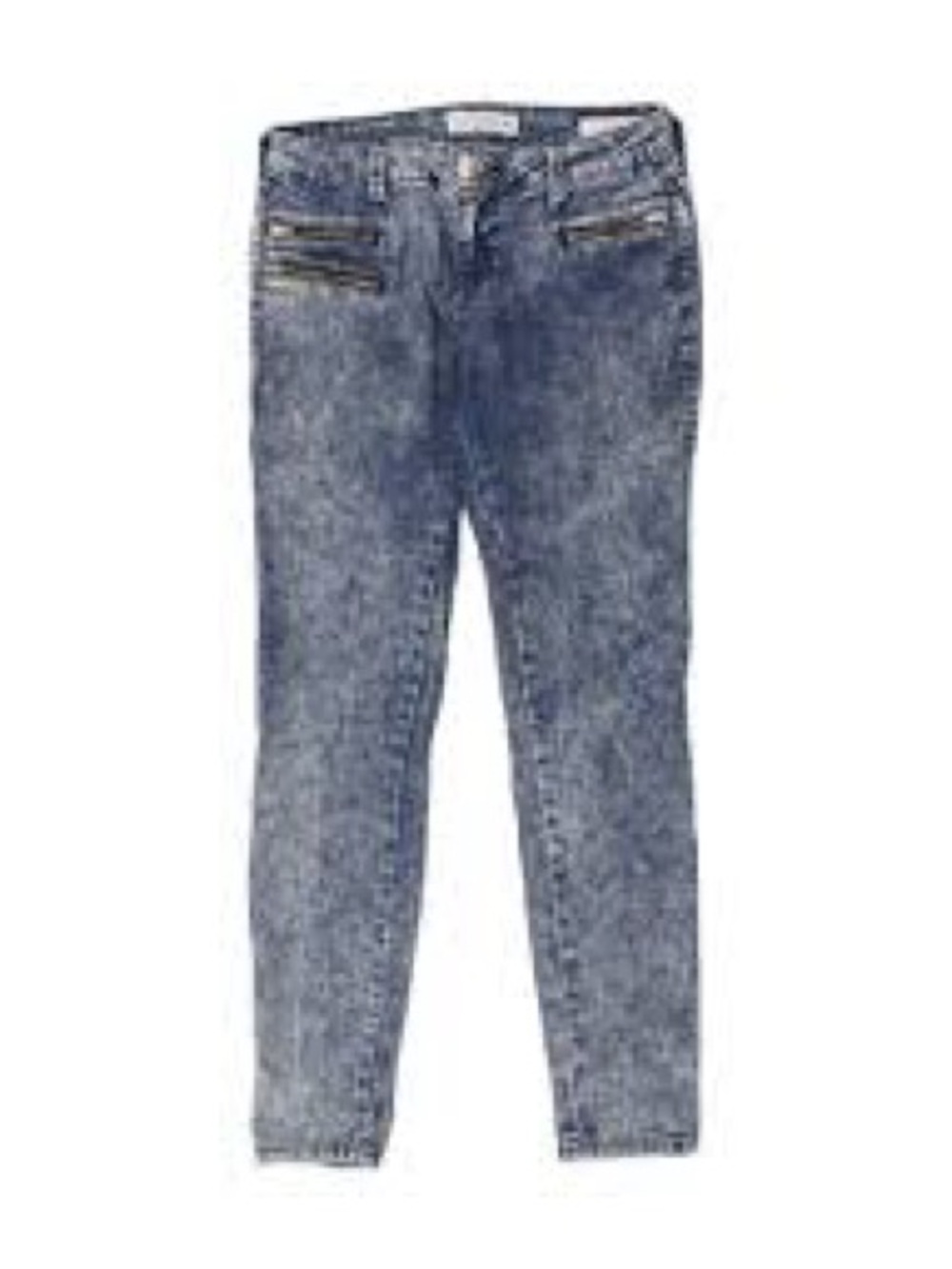 GUESS Maxine Low Rise Women's Acid Wash Skinny MOTO Jeans 30